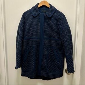 Marc by Marc Jacobs blue tweed collared jacket